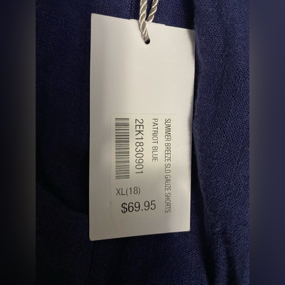 NWT Soft Surroundings Summer Breeze Solid Gauze Shorts M linen blend pockets - Picture 7 of 7